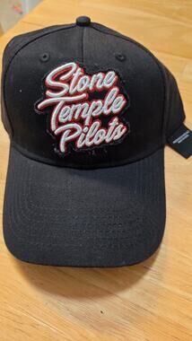 Stone Temple Pilots Snapback Hat Black Red  NWT Official Live Nation Rock Off